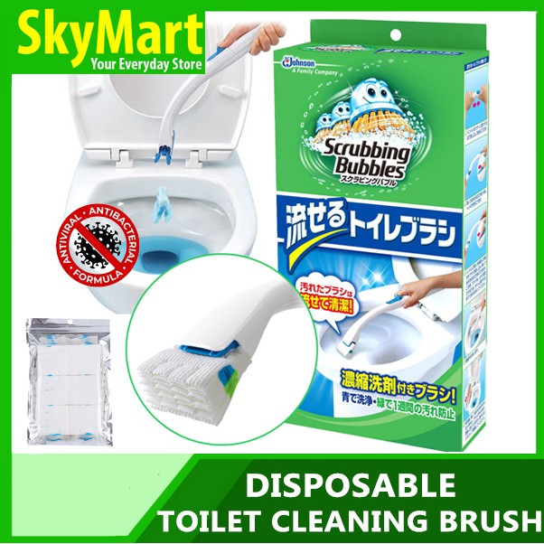 Japan Magic Disposable Toilet Brush Scrubbing Bubbles Toilet bowl