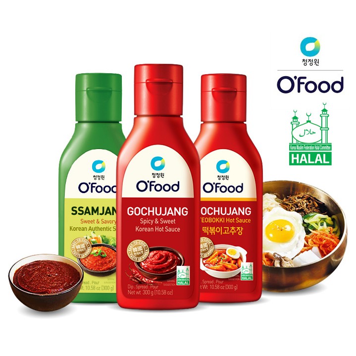 Ofood HALAL Gochujang / TTEOKBOKKI Hot Sauce / Ssamjang BBQ Sauce (300g) [Korean] Shopee