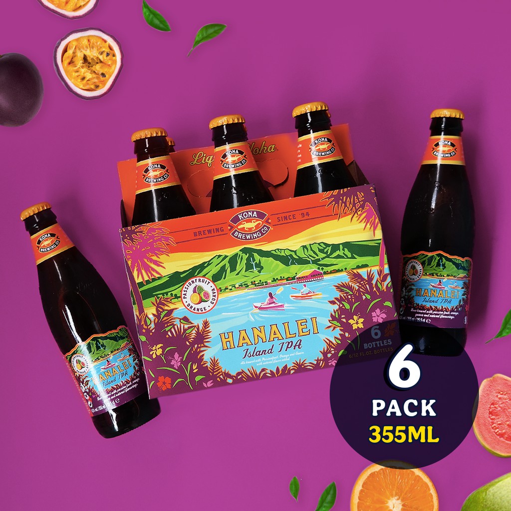 Kona Hanalei Hawaiian Session IPA with Passionfruit, Orange & Guava [6