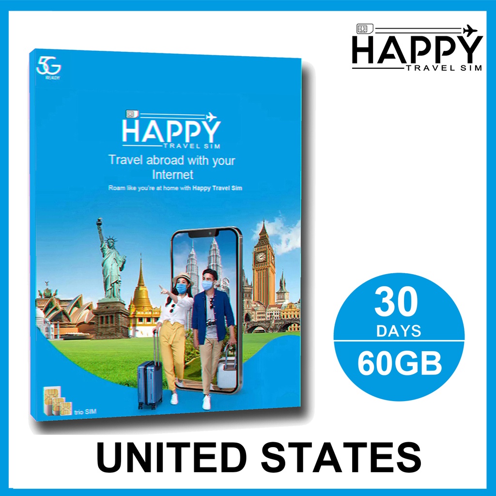 USA, United States of America SIM Card, Travel SIM Card Shopee Singapore