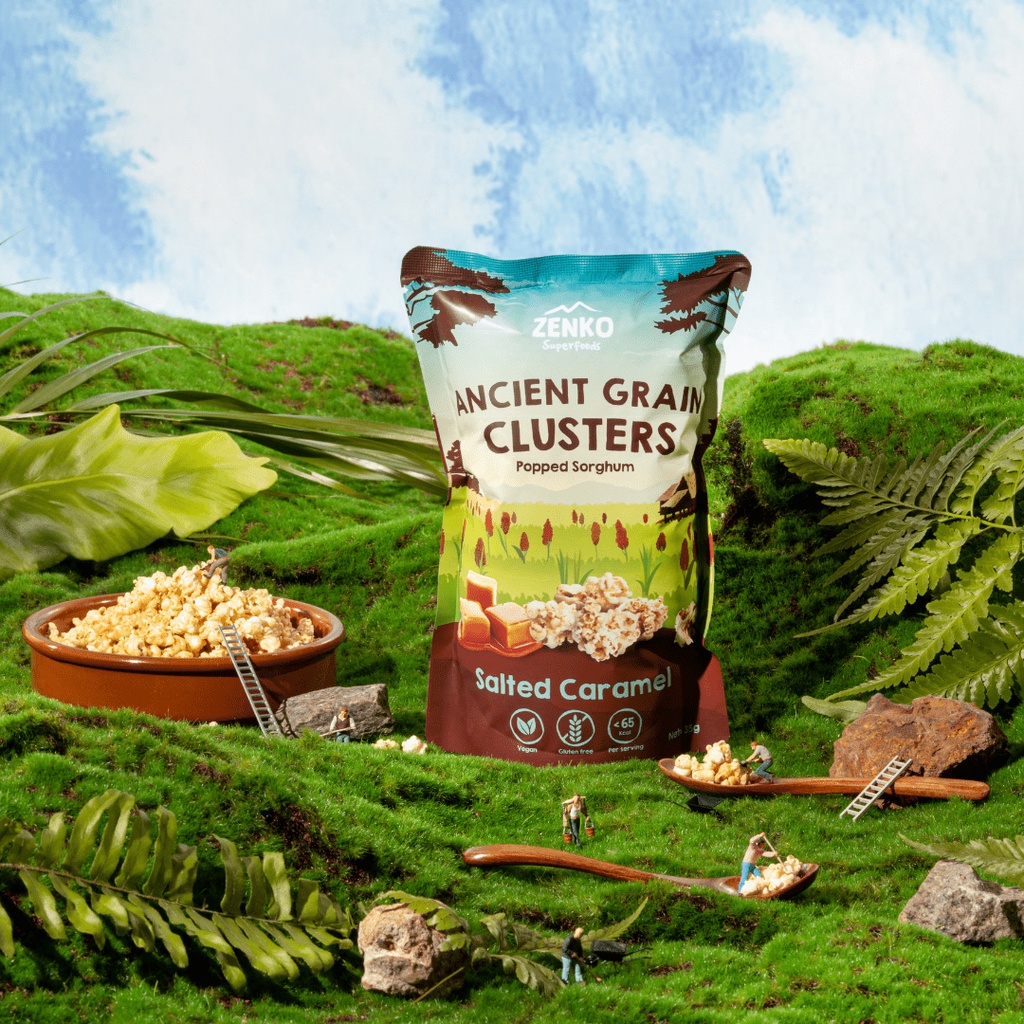 ZENKO Superfoods Ancient Grain Clusters Salted Caramel (Healthy