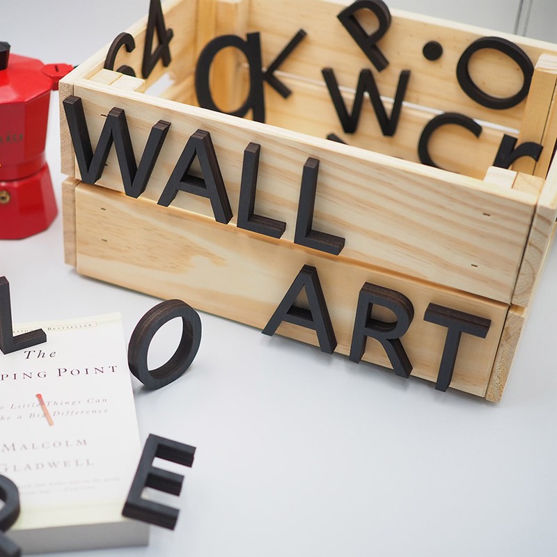 [Lovehouse226] ★3D Block Letter★ Artistic Simple Alphabet Wall Art