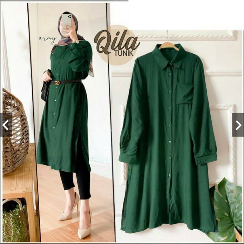 Tunik Qila Tunik Panjang Tunik Fashion Tunik