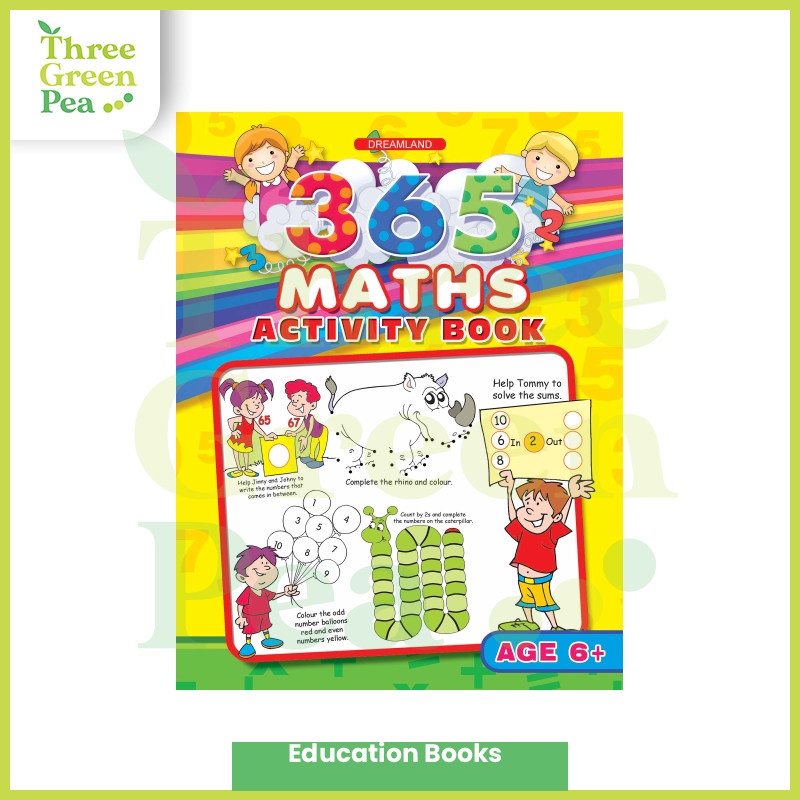 Children Activity Books (Age 68) 365 Math/English/Science Education