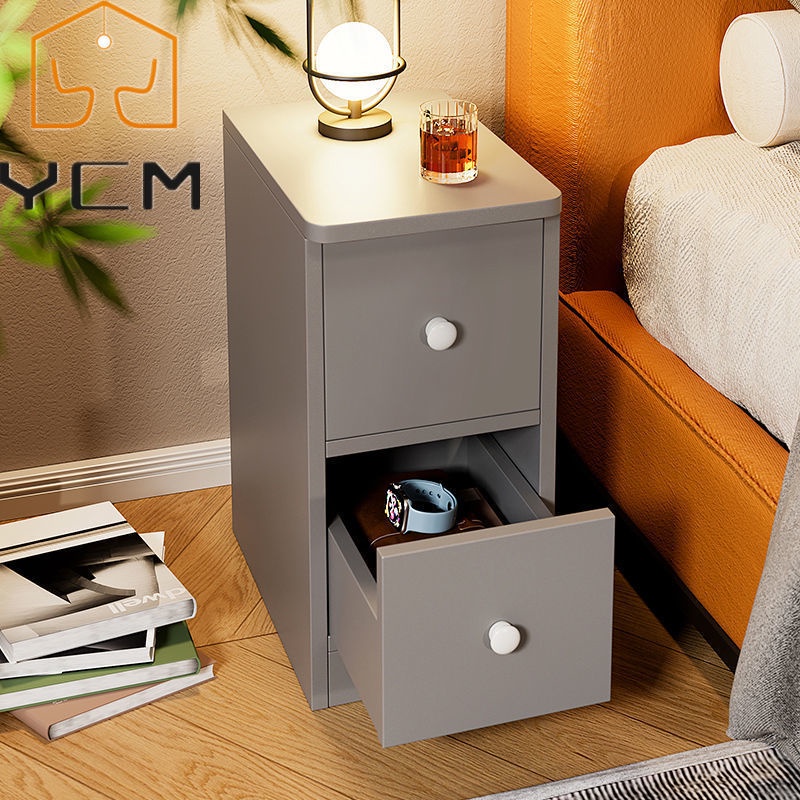 Ultranarrow bedroom narrow bedside table storage ultrathin