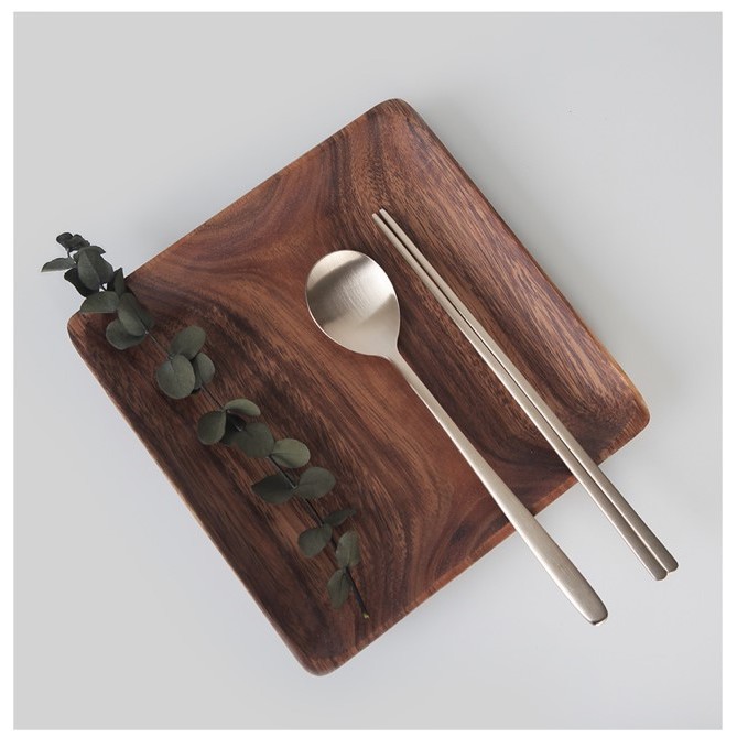 Korean Traditional Premium Brass Cutlery Spoon & Chopsticks Single or