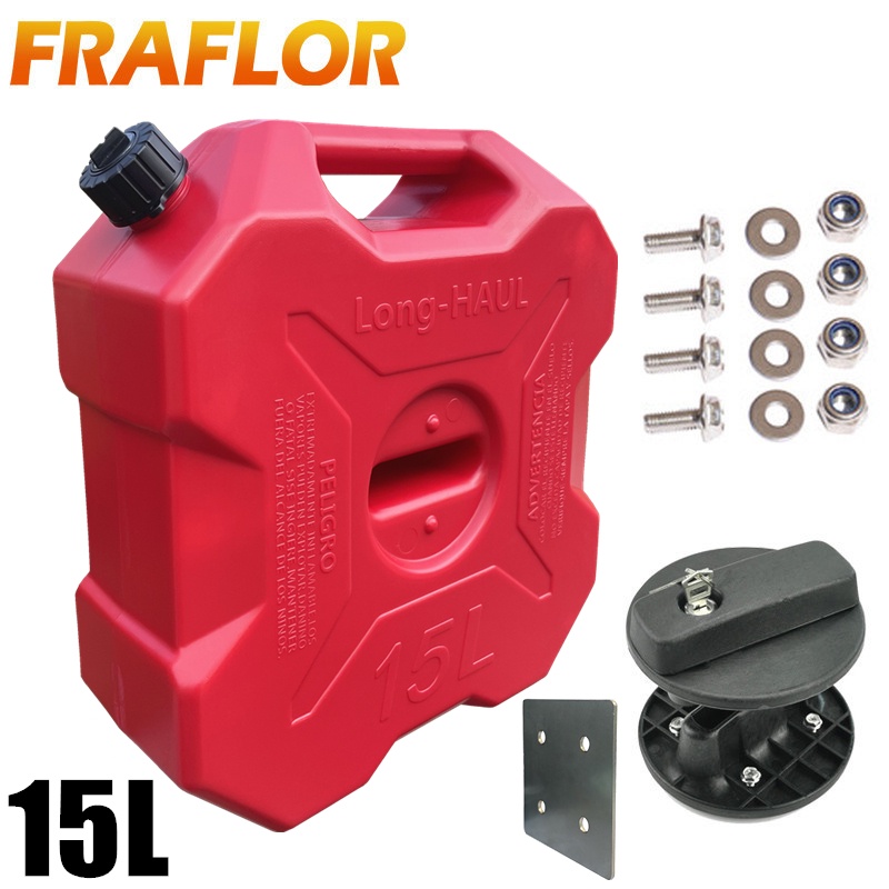 15L Liters ATV UTV Car Spare Fuel Tank Gas Canister Jerry Cans Plastic