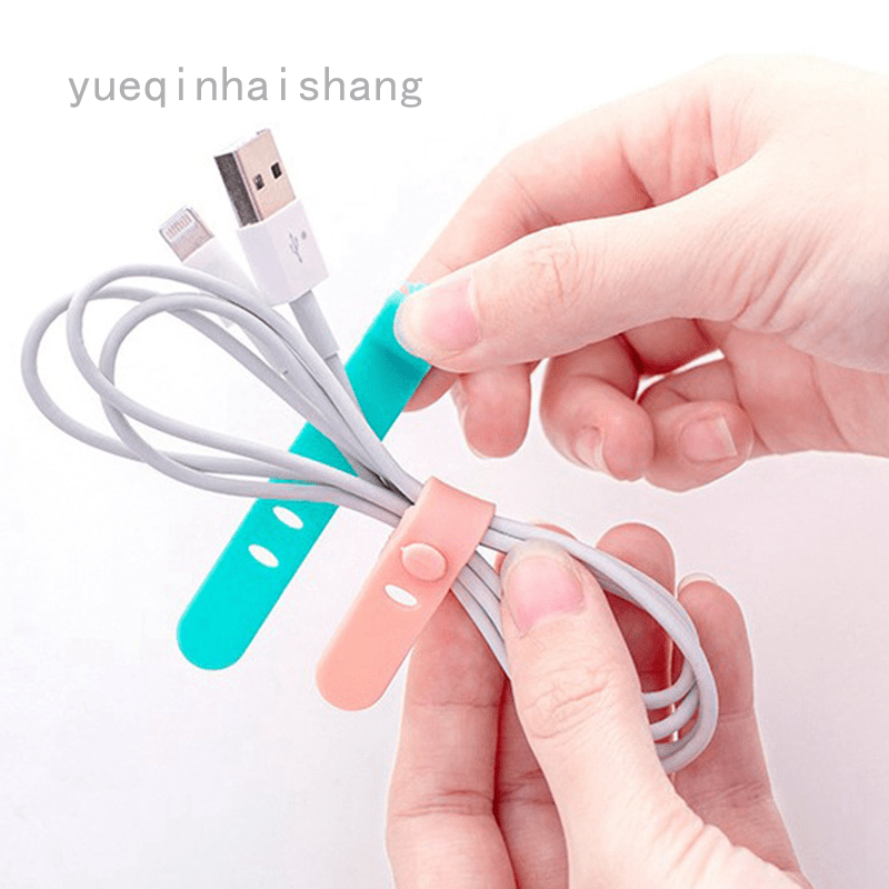 Headset 】Cord Organizer Cable Straps Clips Wire Ties Earbuds Earphone