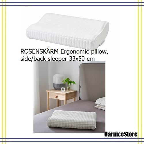 IKEA ROSENSKARM Ergonomic pillow, side/back sleeper 33x50 cm Shopee