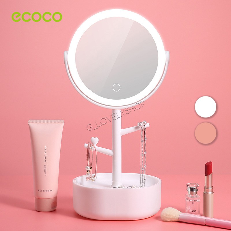 Rechargeable LED Makeup Mirror Light Cosmetic Vanity Makeup Mirror