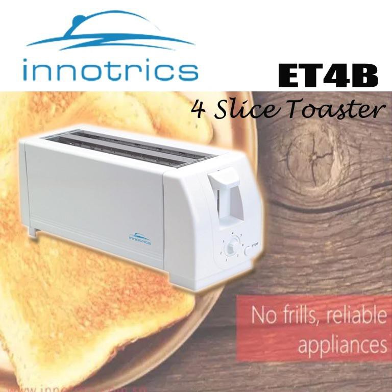 INNOTRICS ET 4B BREAD TOASTER 4 SLICE 220240V50/60HZ 1300W Shopee
