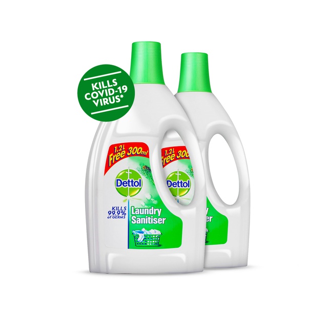[Bundle of 2] Dettol Disinfectant Laundry Sanitizer Fresh Pine 1.2L