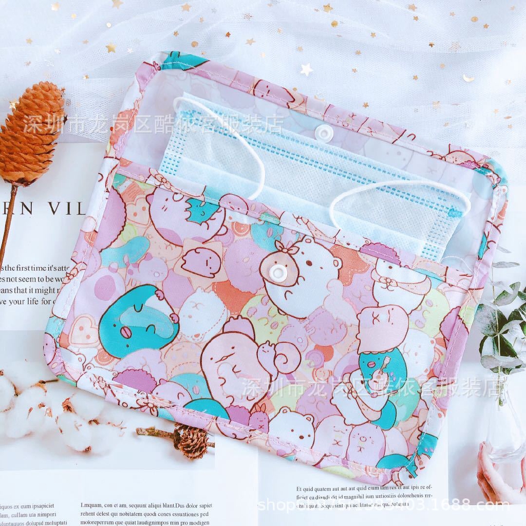 New mask storage artifact storage bag for Mask Organizer Case mask temporary change certificate