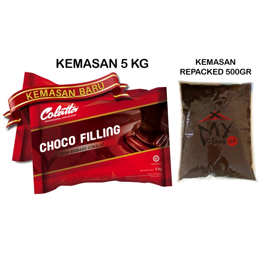 Colatta Choco Filling 500Gr - Chocolate Filling - Chocolate Chocolate Chocolate Resistant - Chocolate Chocolate | Shopee Singapore