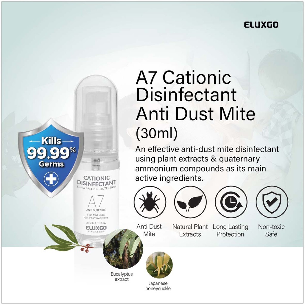 A7 AntiDust Mites Disinfectant Spray 30ml Shopee Singapore