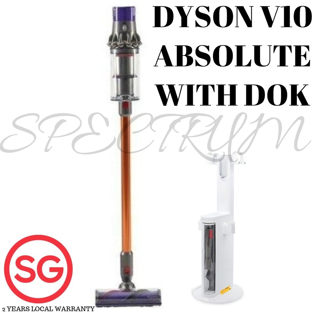 Dyson Cyclone V10 Absolute with DOK Shopee Singapore