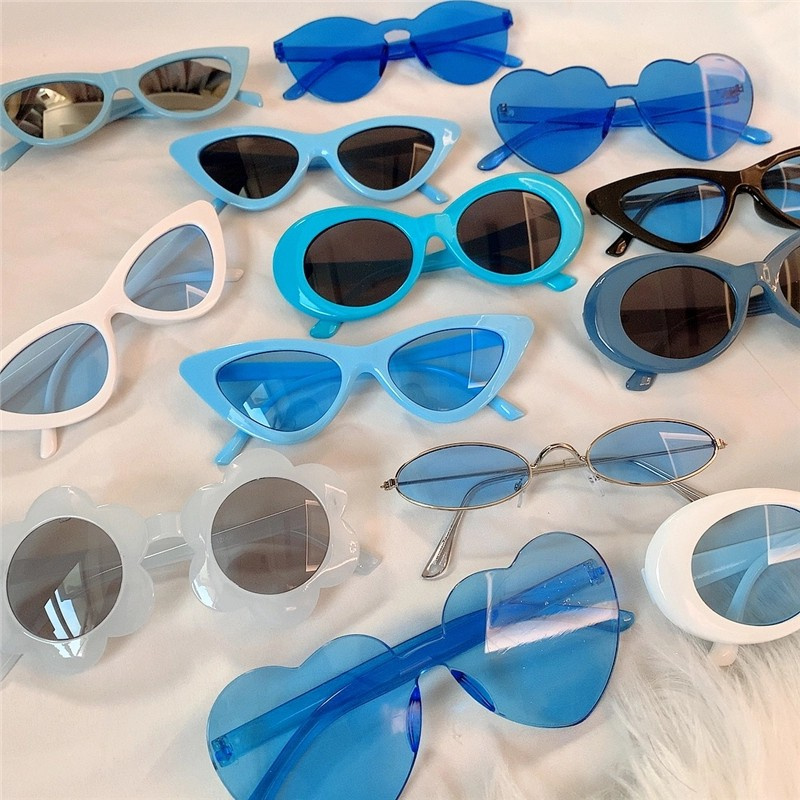 Tiktok Retro Shades Sunglasses Cool Beach Summer Shades Cat Eye