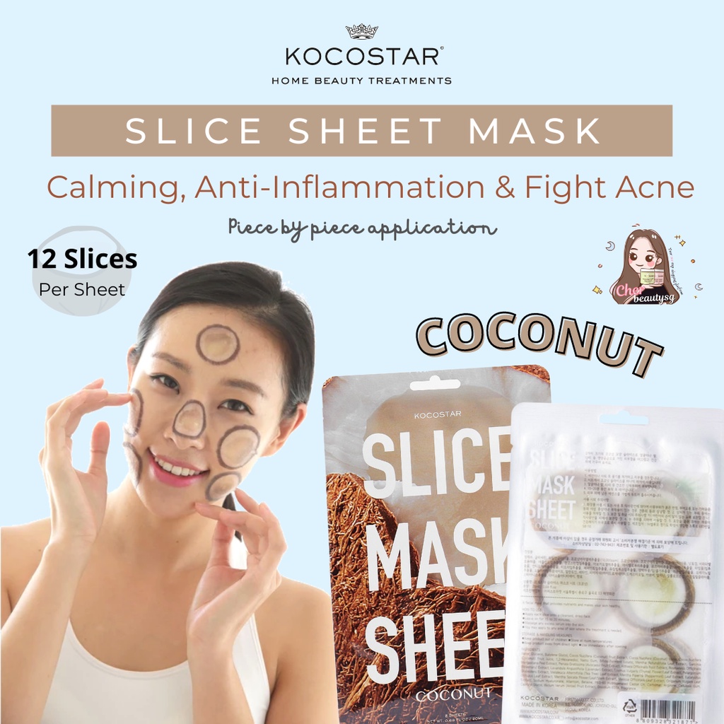 [SG SELLER] Kocostar Coconut Slice Sheet Mask (Expiry 8th July 2022