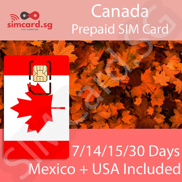 Canada Prepaid SIM Card for Tourist Use (4G LTE Network Vancouver