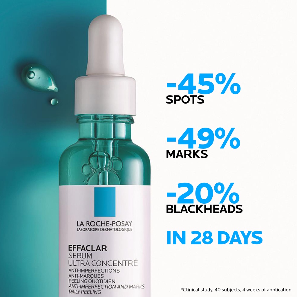 La RochePosay Effaclar Serum 30ml AntiAcne Serum with Salicylic