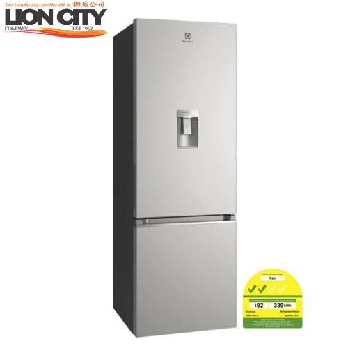 ELECTROLUX EBB3742KA BOTTOM FREEZER REFRIGERATOR (333L) Shopee Singapore
