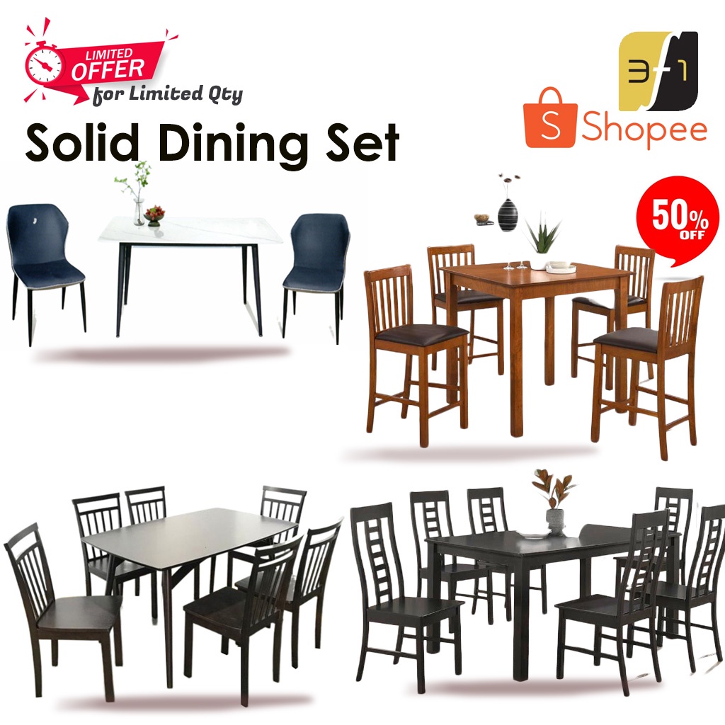 F31Coupon OFF 100Dining Set wooden solid wood Dining TableSolid