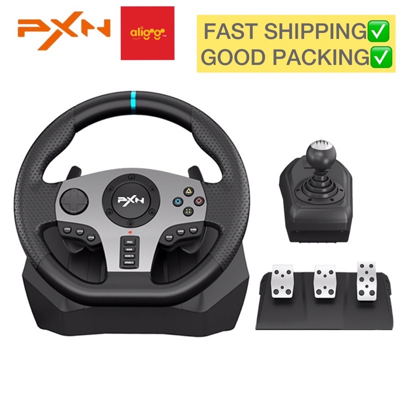READY STOCK PXN V9 Game Steering Wheel Set Shopee Singapore