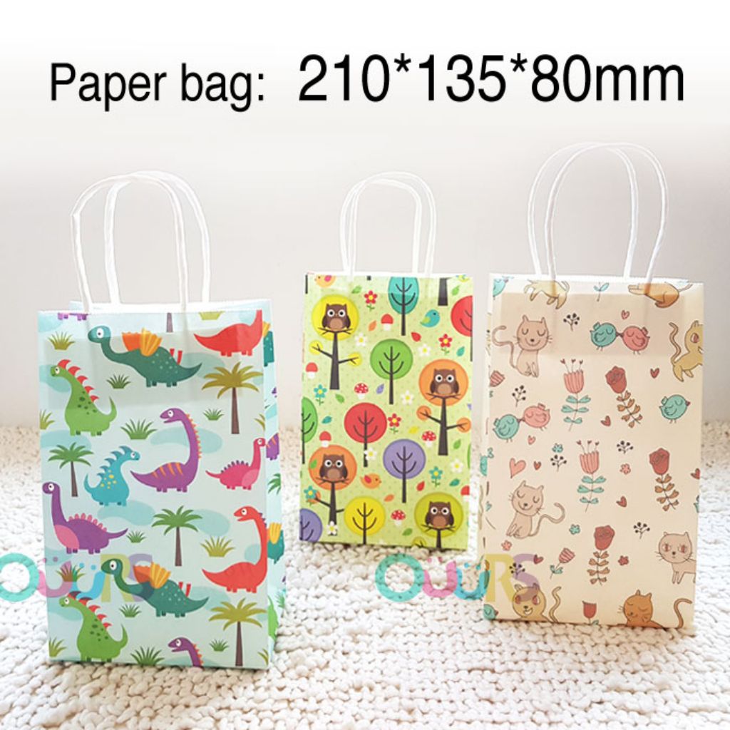 Cute Paper Bag l Goodie Bag Packaging l Birthday Party l Gift Wrap
