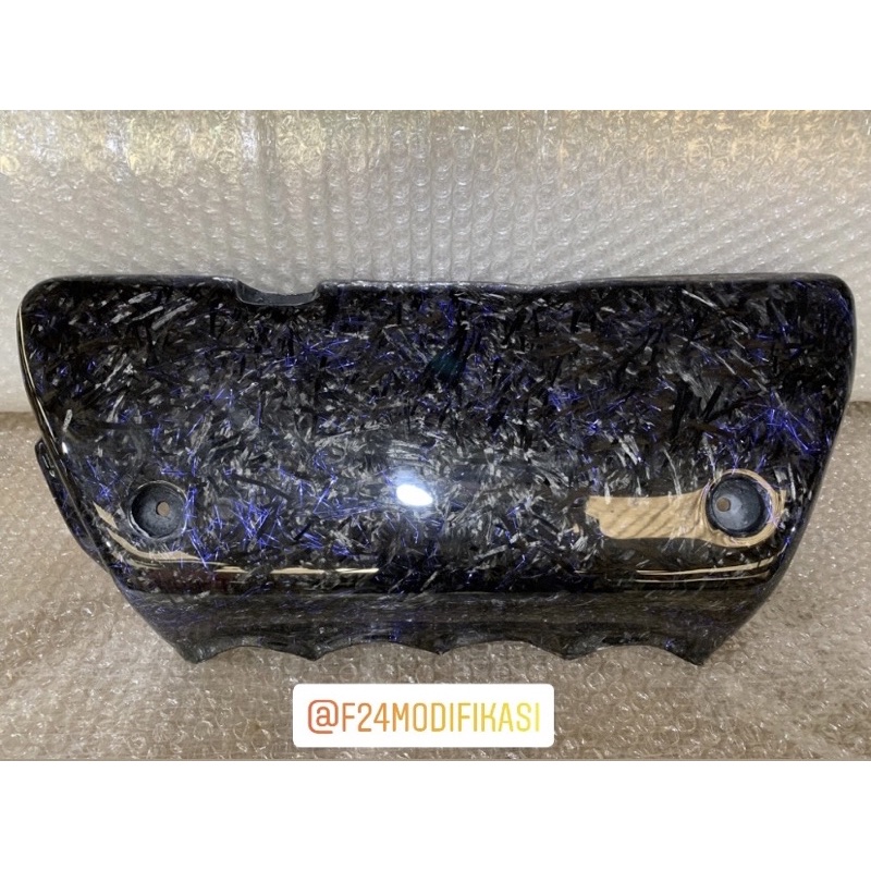 Carbon mix blue engine cover For honda jazz gk5 Shopee Singapore