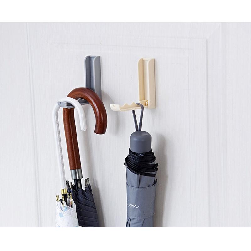 Ossayi Foldable Door Hooks Selfadhesive Clothes Umbrella Hangers Wall