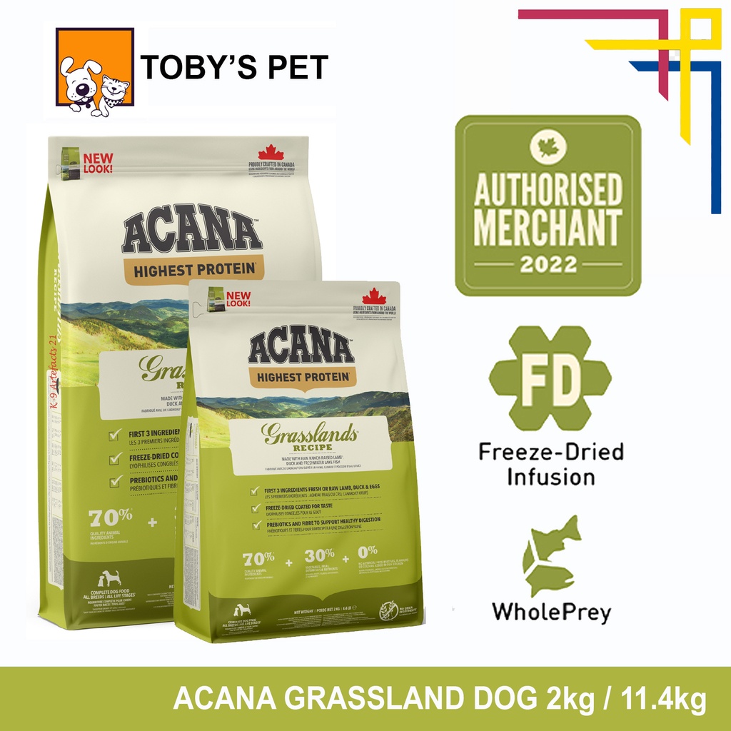 Acana Grassland Dog (100 AUTHENTIC FROM CANADA Available size 2kg