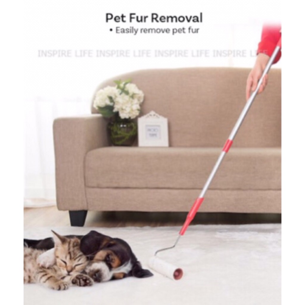Extendable Sticky Floor Dust Roller Hair Remover Stick Fur Hair Cleaner