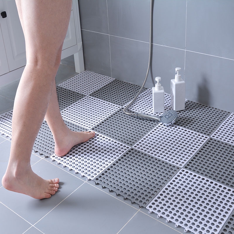 Bathroom AntiSlip Mat Diy Stitching Waterproof Pad Shopee Singapore