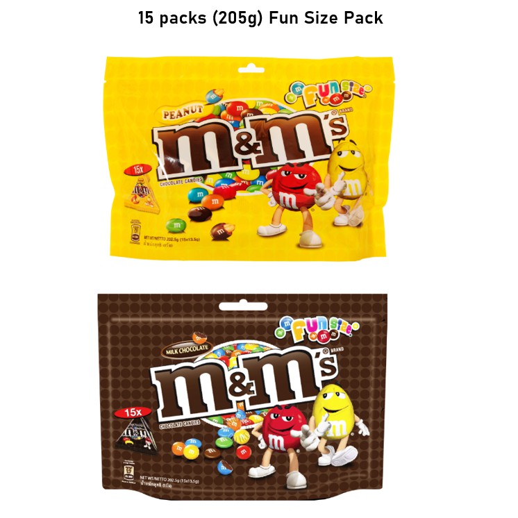 15 packs M&M's Fun Size Pack 202.5g Shopee Singapore