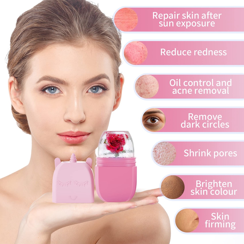 Foreverlily Unicorn Ice Beauty Tool Massage Face Contour Cooling