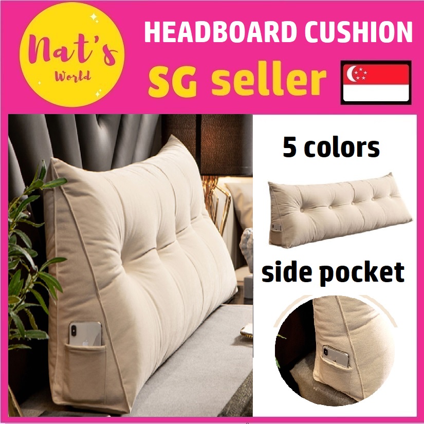 bed cushion long bolster headboard cushion cover (headboard) Shopee