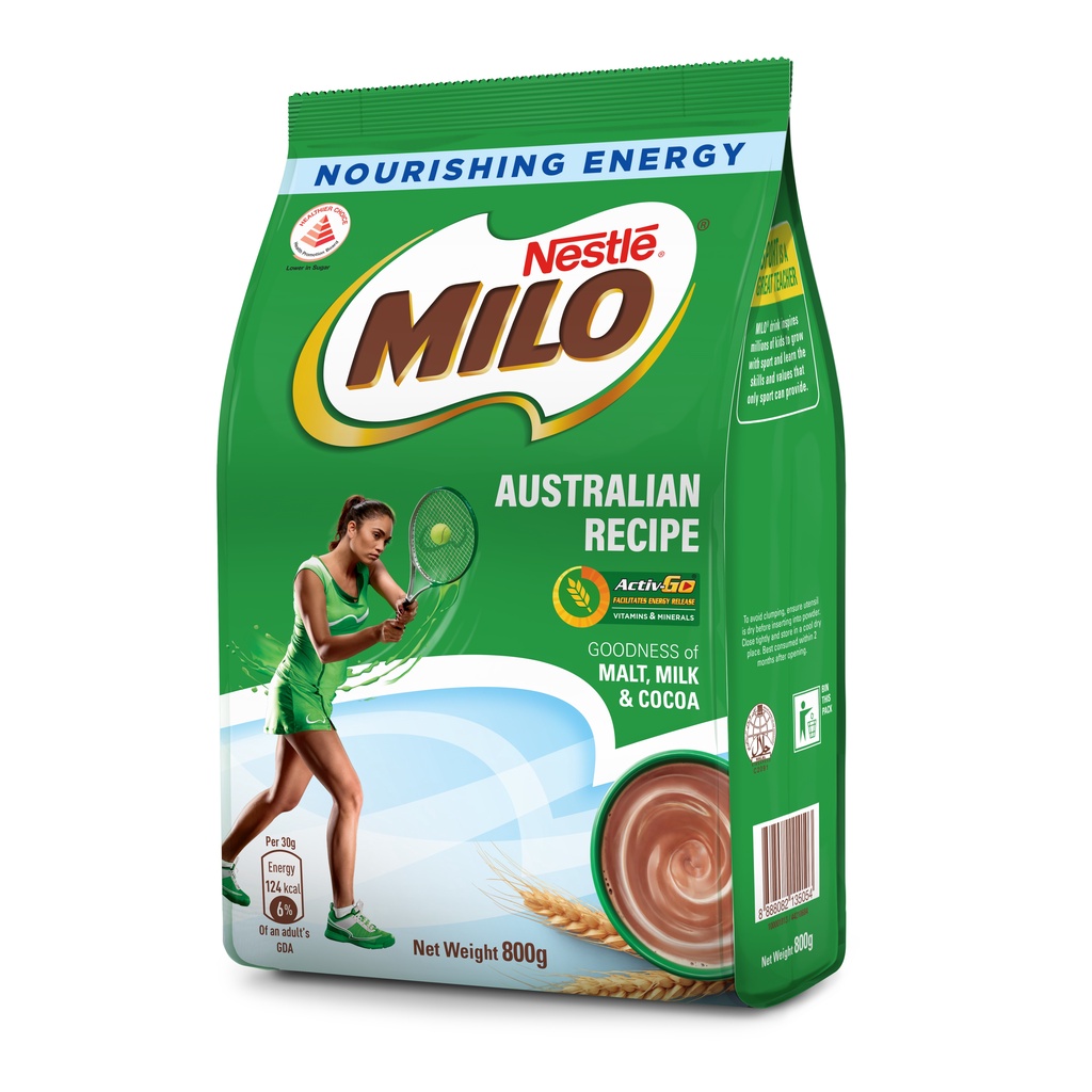 Milo Australian Recipe Powder Refill Greater Chocolatey and Milky Taste