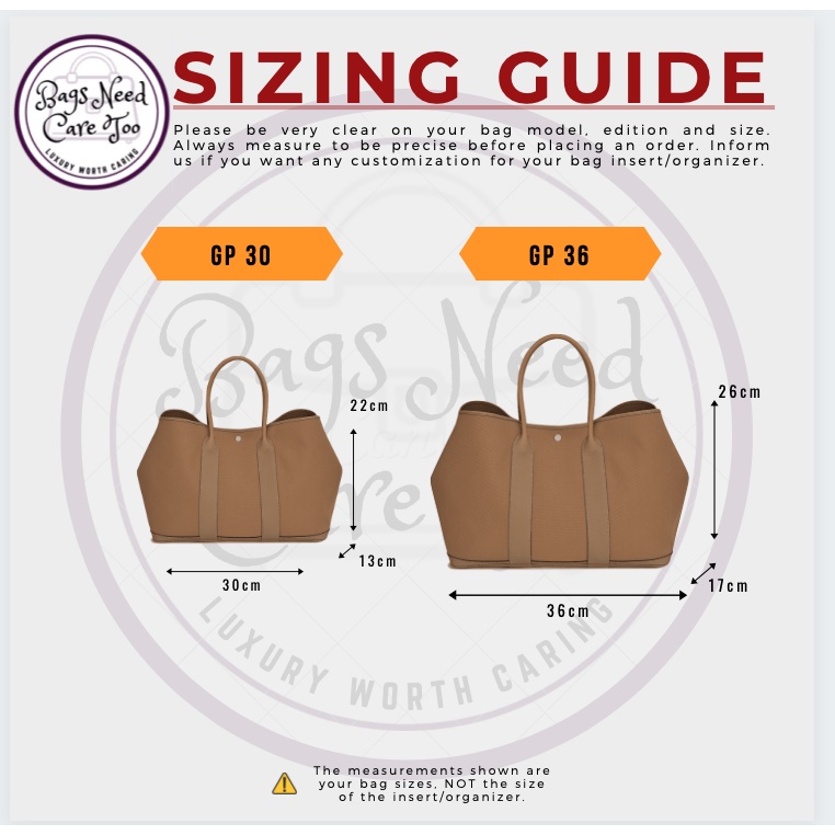 Hermes Garden Party Size Chart Fasci Garden