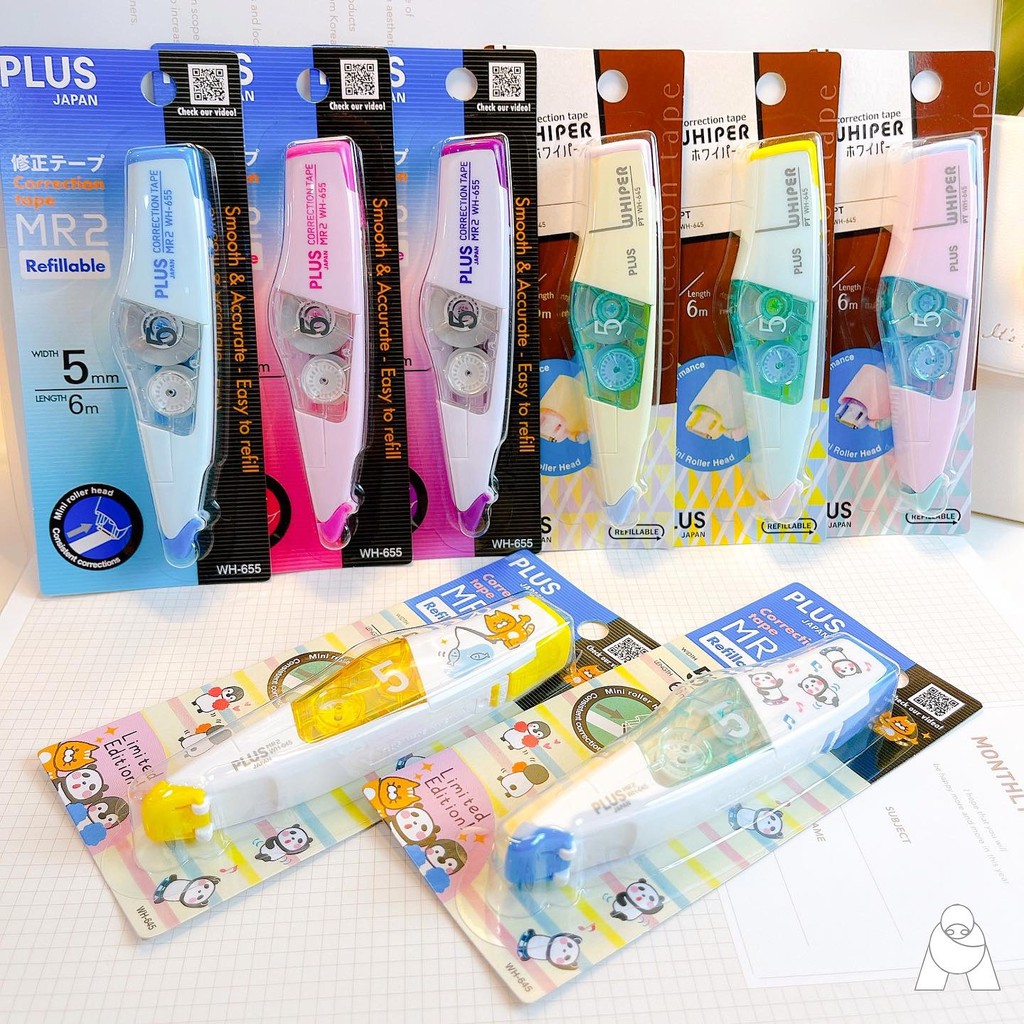 Plus Correction tape model MR2 WH655 / WH645 LIMITED EDITION Shopee Singapore