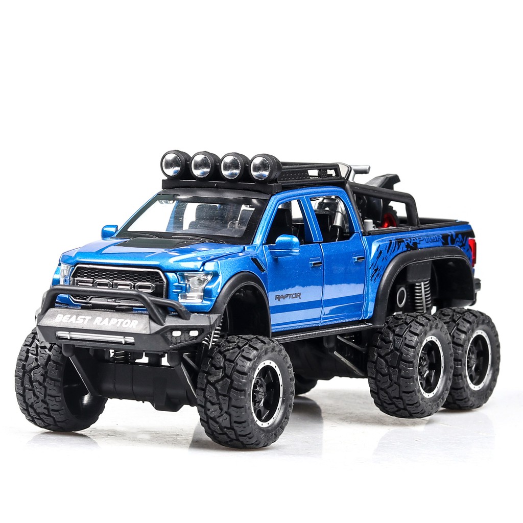 132 Ford Raptor F150 Big Wheel MINIAUTO Alloy Diecast Car Model Toys
