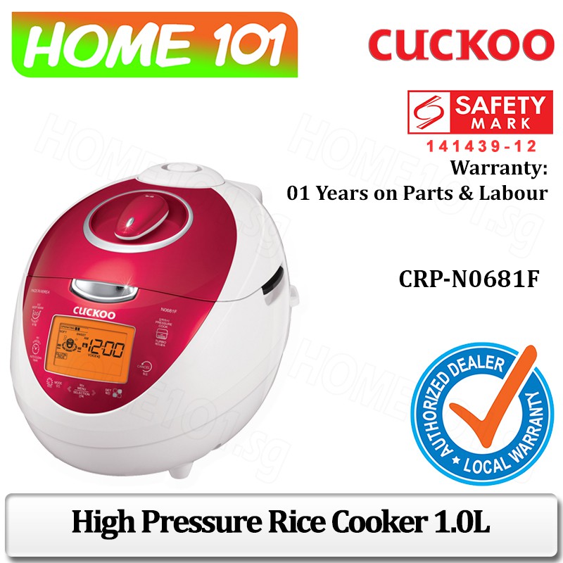 Cuckoo High Pressure Rice Cooker 890W 1.0L CRPN0681F Shopee Singapore