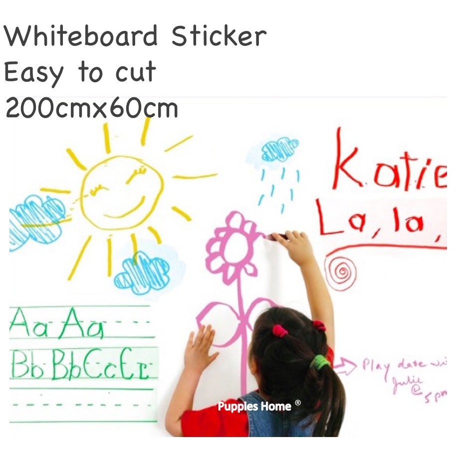 【SG Local Stock】200cmx 60cm Whiteboard Sticker Blackboard Sticker PVC Paste on Wall Easy to Move