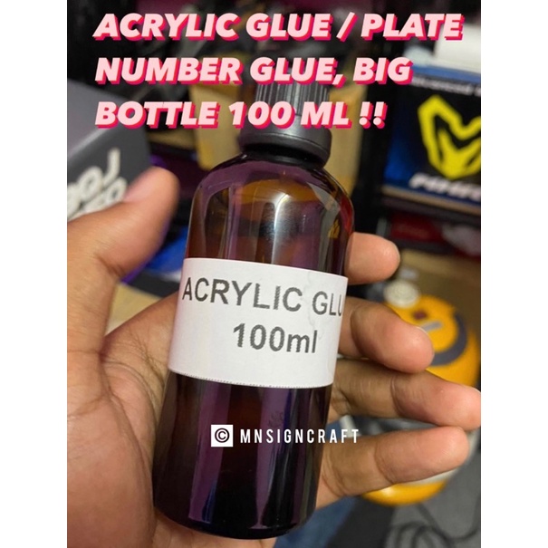 Acrylic glue / plate number glue / chloroform / gam nombor plate