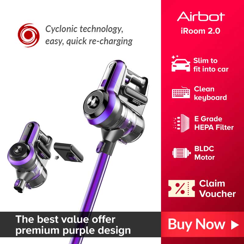 Airbot iRoom 2.0 Portable Handheld Cordless Vacuum Cleaner Car Vacuum