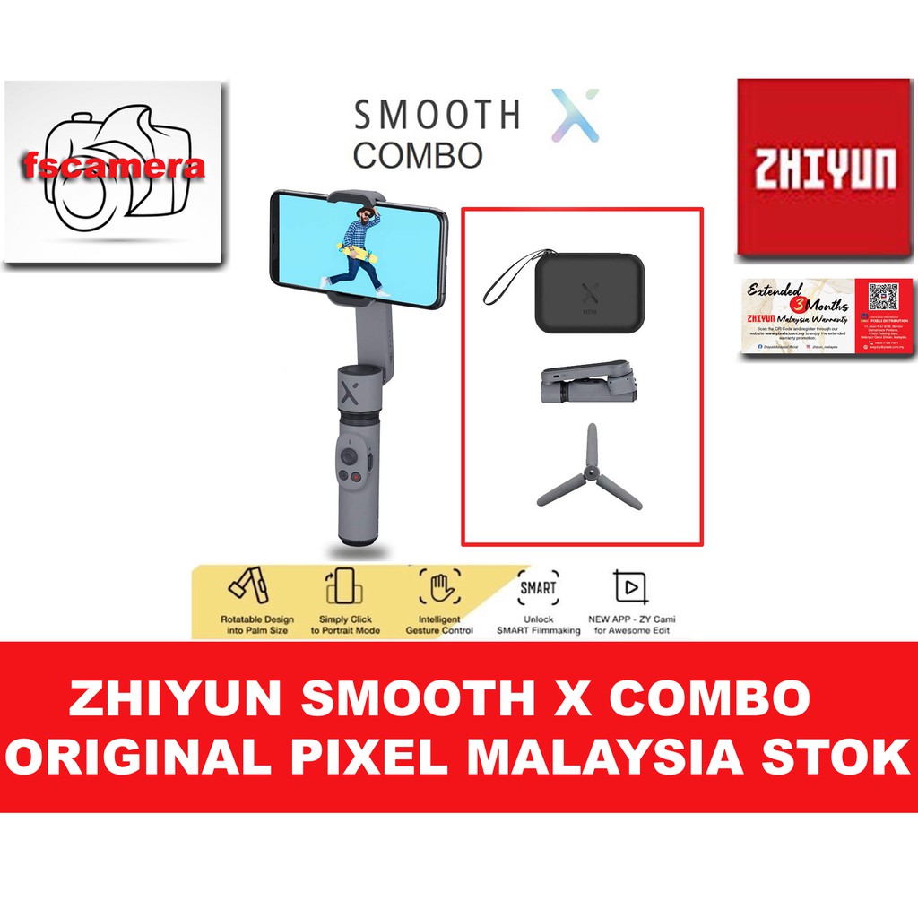 Zhiyun SmoothX Combo Smartphone Gimbal Stabilizer Shopee Singapore