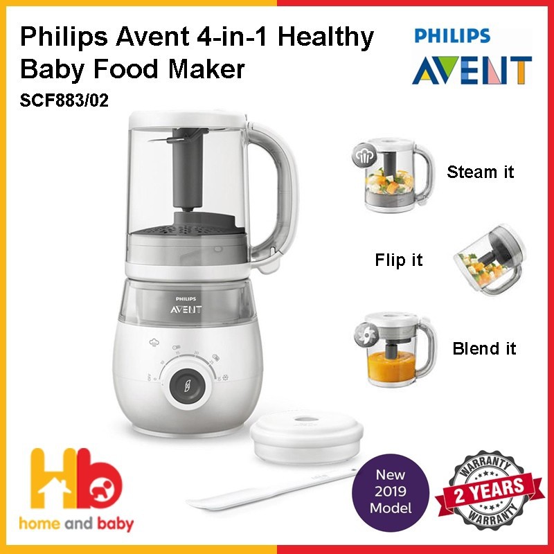 Philips Avent 4in1 Healthy Baby Food Maker SCF 883/02 (2 Years