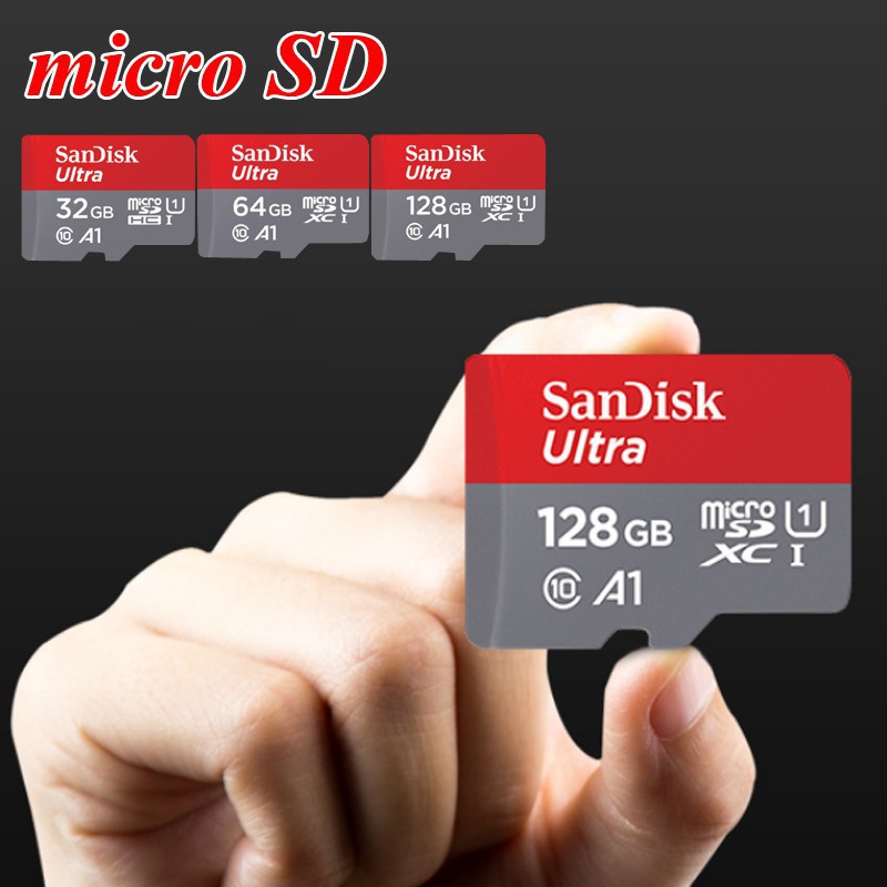 Sandisk Ultra A1 64gb 128gb Class 10 Microsd Card Micro Sd 100mb S