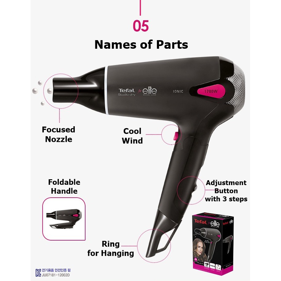 Hair Dryer Parts Name Revlon Blow Dryer