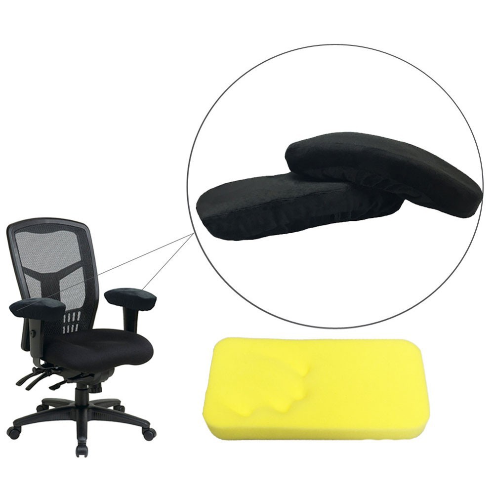 Memory Foam Armrest Cushion Pads Elbow Arm Rest Cover Chair Armrest