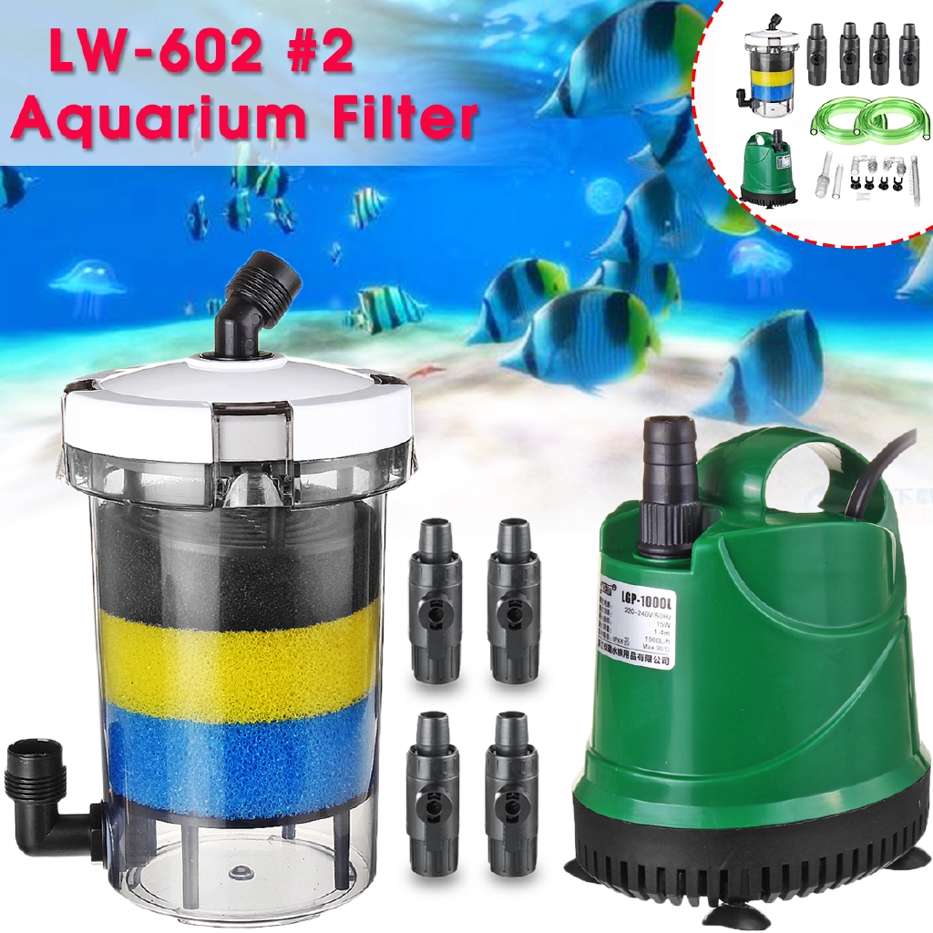 Low Noise Aquarium Multiple Filter Bucket Transparent Fish